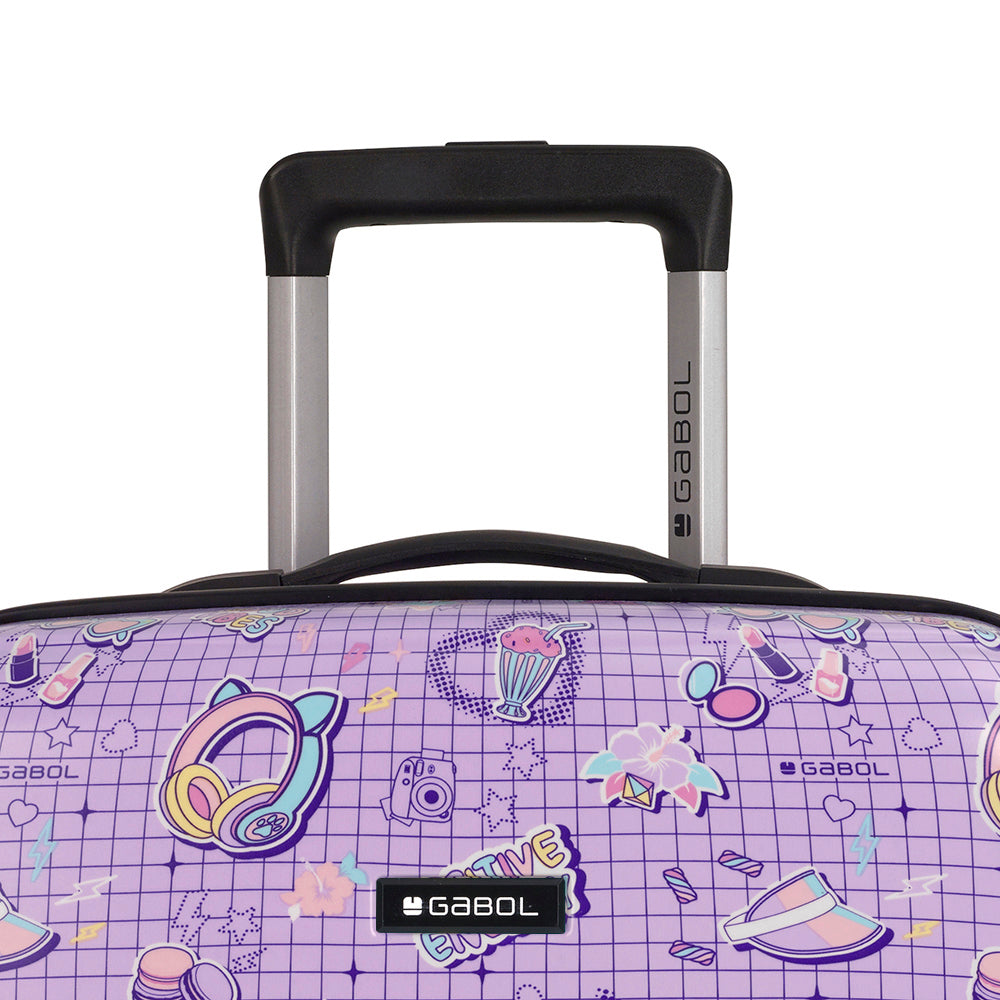 GABOL SET OF 2 CABIN AND MEDIUM FUNNY SUITCASES