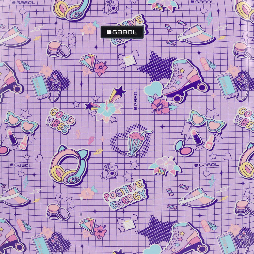 GABOL SET OF 2 CABIN AND MEDIUM FUNNY SUITCASES