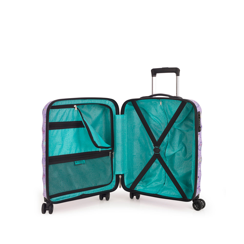 GABOL ENSEMBLE VALISE CABINE ET MOYENNE ET NECESER DRÔLE