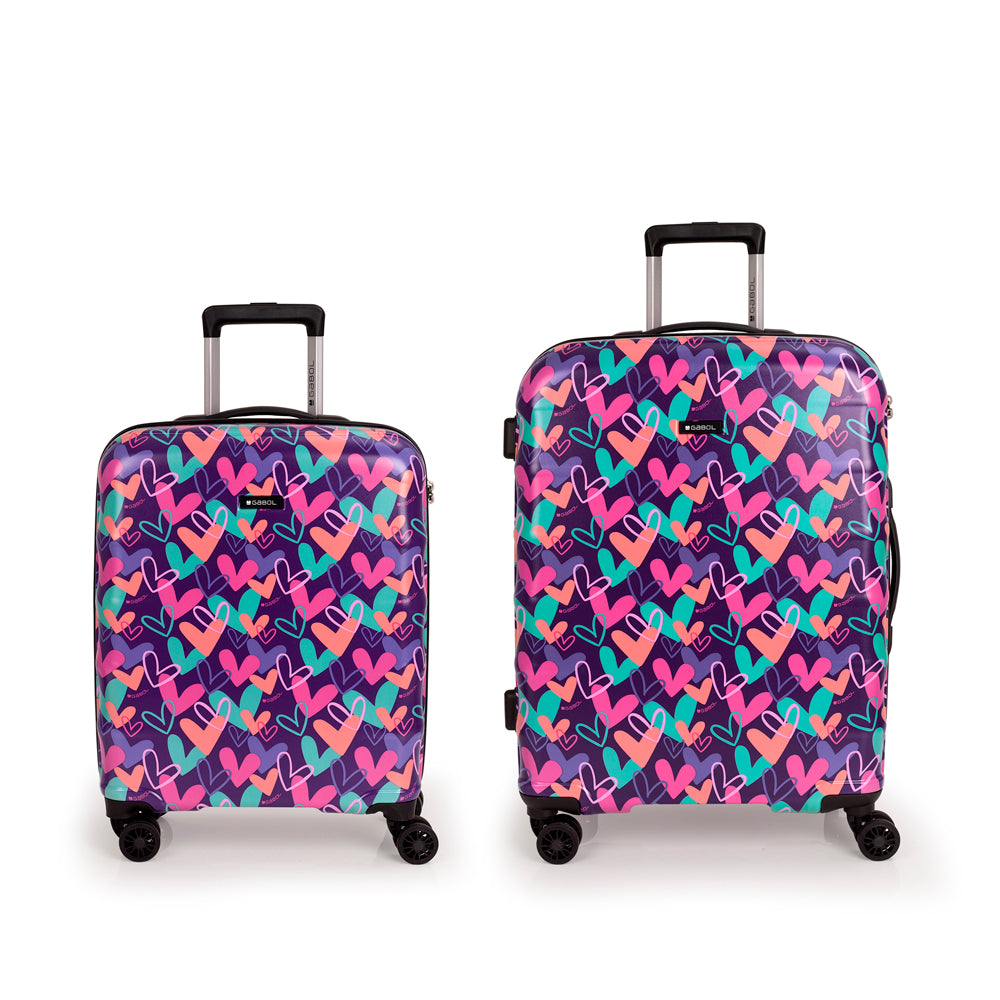 GABOL LOT DE 2 VALISES CABINE ET MOYENNE KOKORO