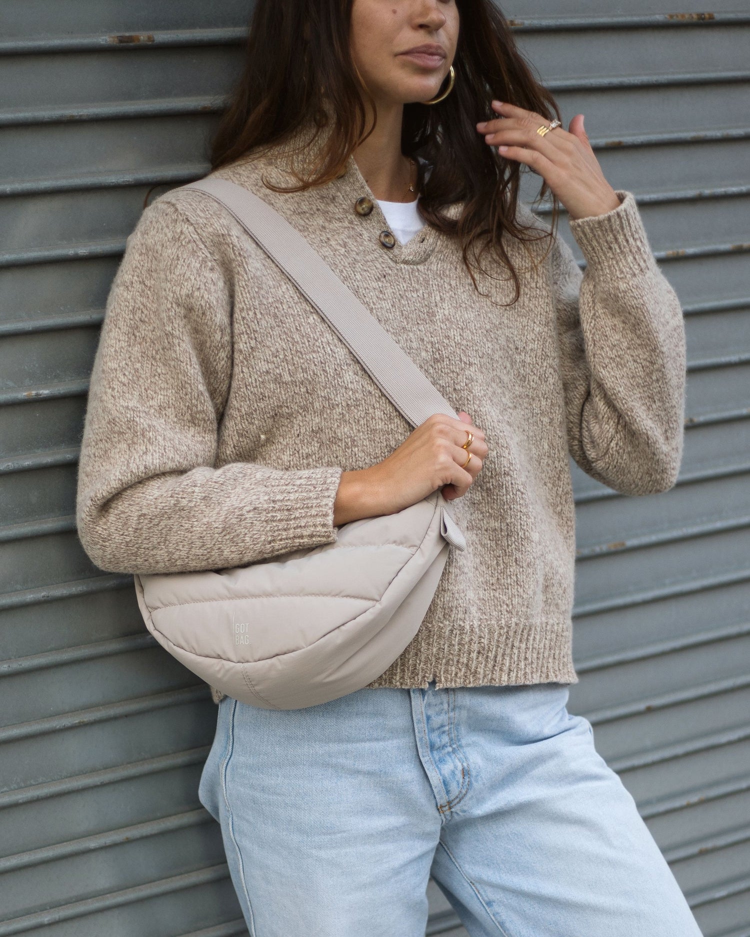 Ich habe Sack Puffer Mondtasche klein