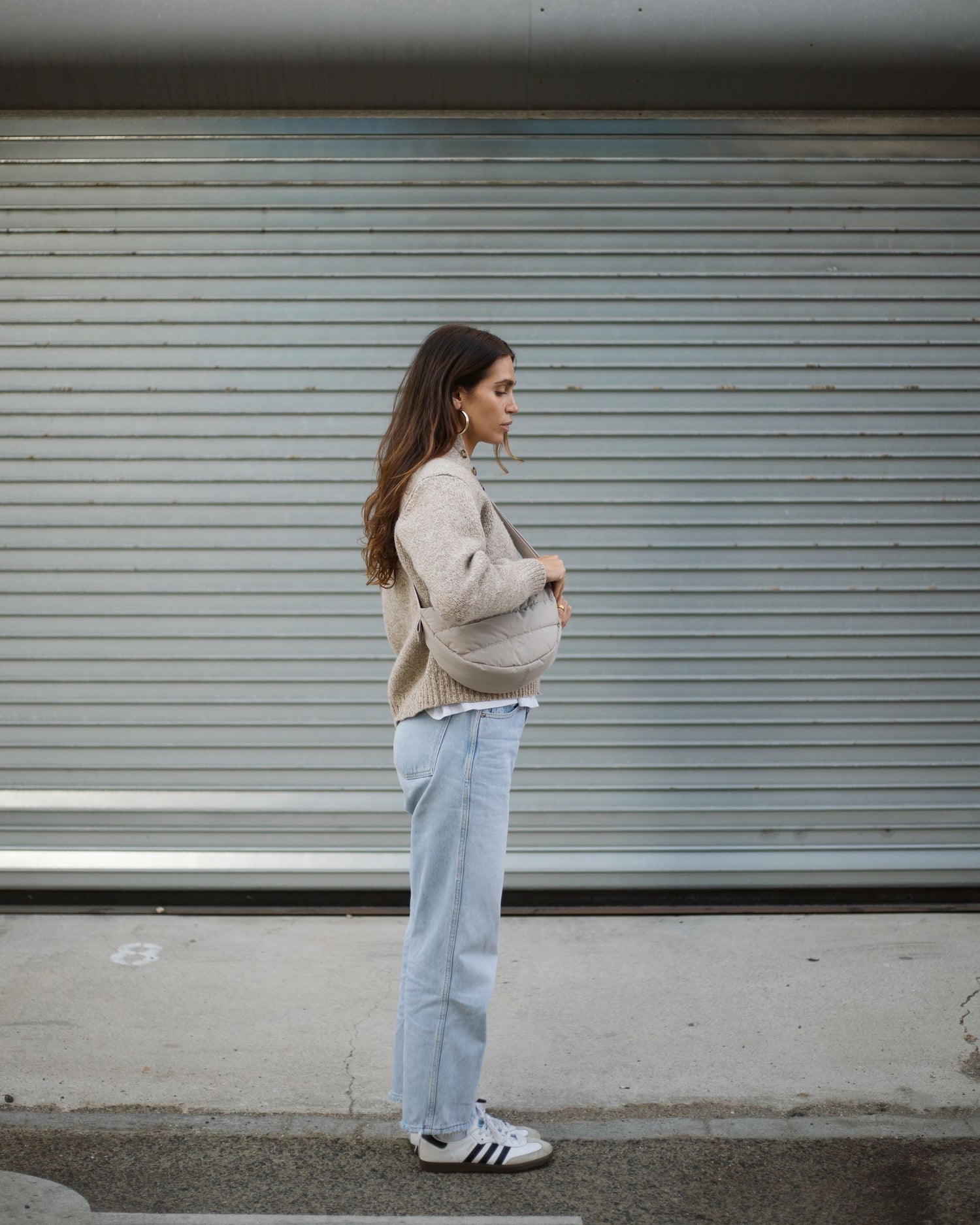 Ich habe Sack Puffer Mondtasche klein