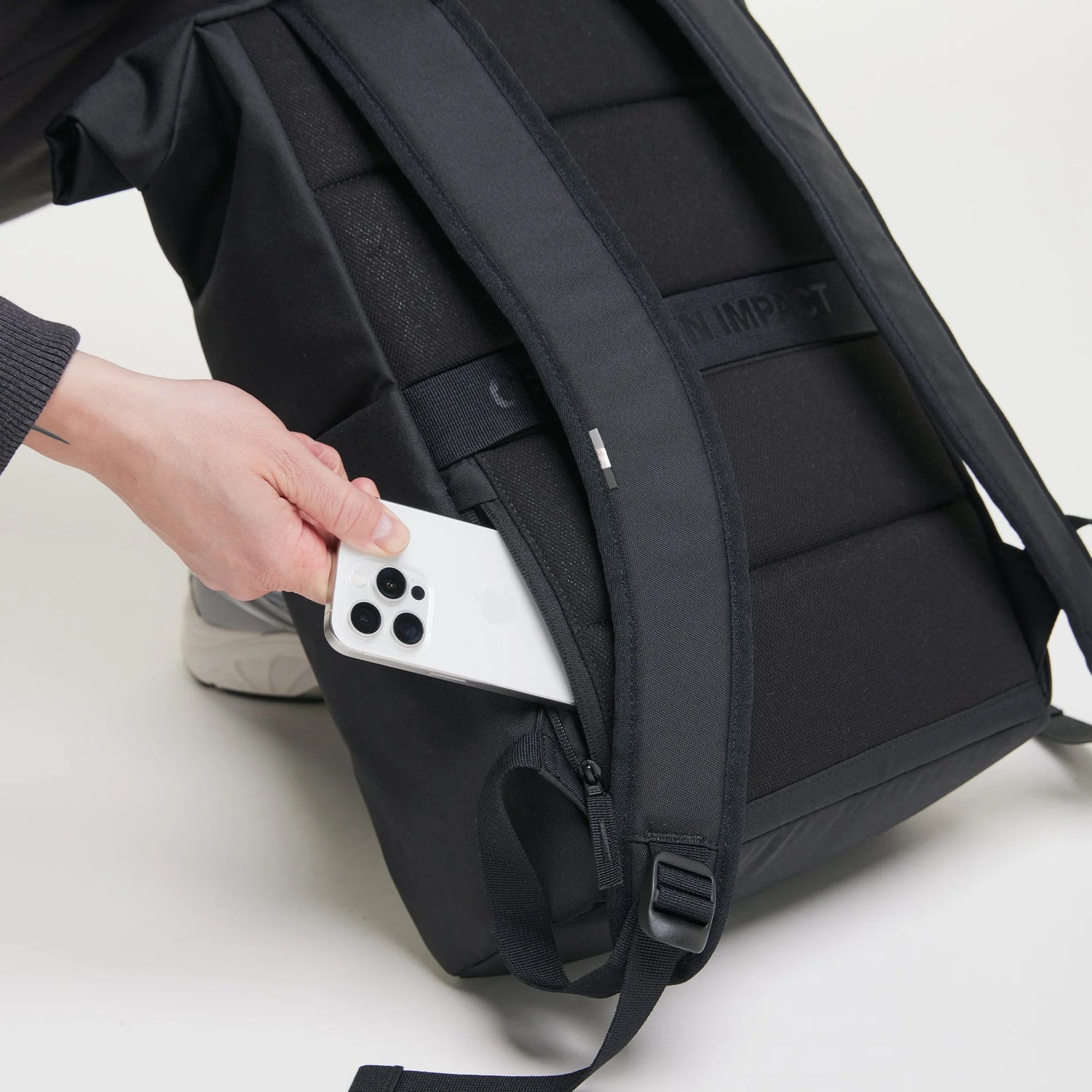Tenho mochila de bolsa ROLLTOP Monocromático fácil