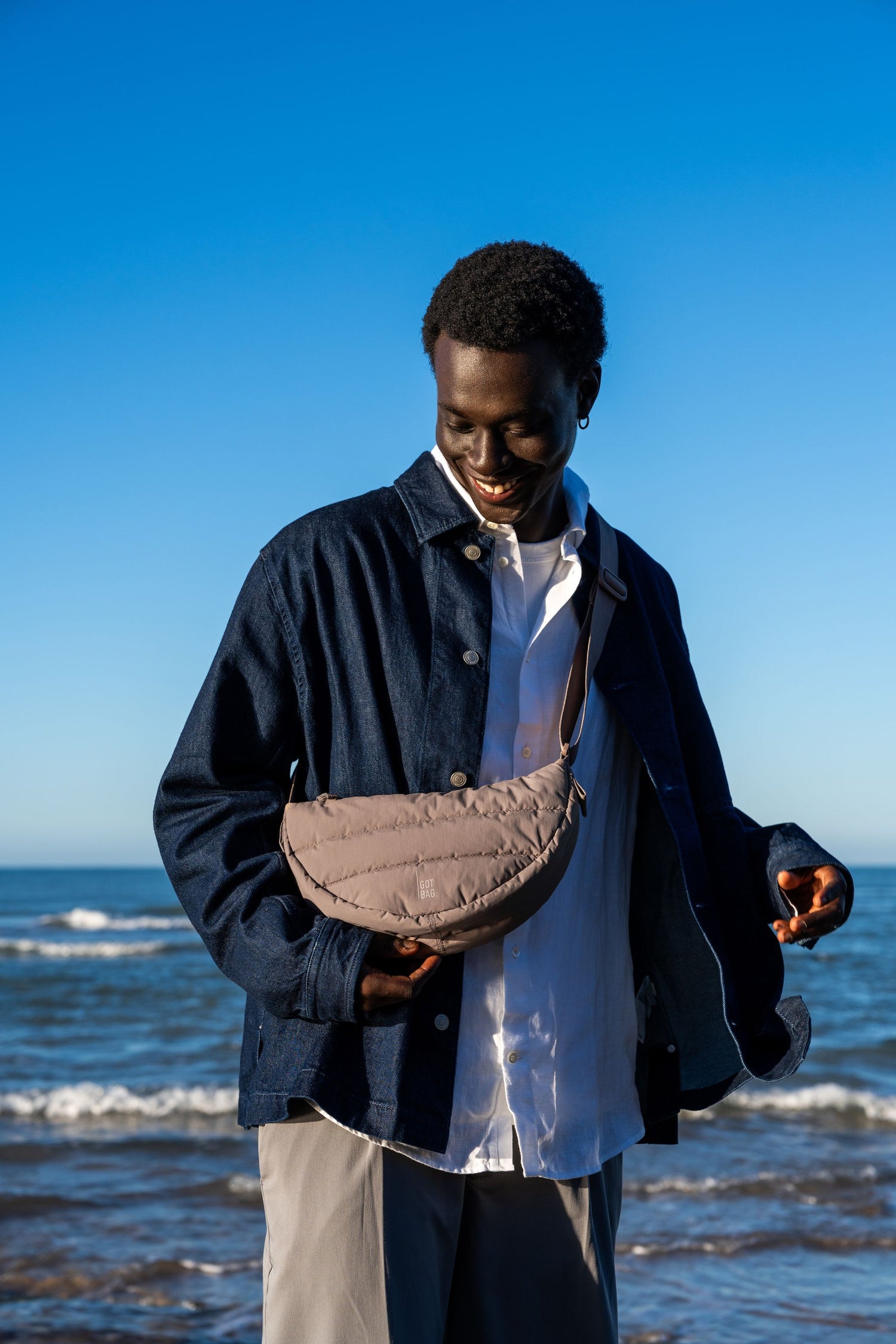 Ich habe Sack Puffer Mondtasche klein