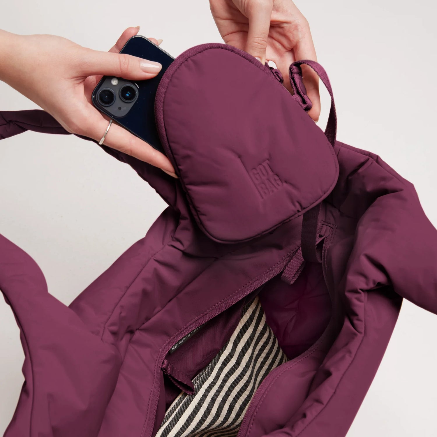 GOT BAG CLOUD TOTE BAG MONOCHROME