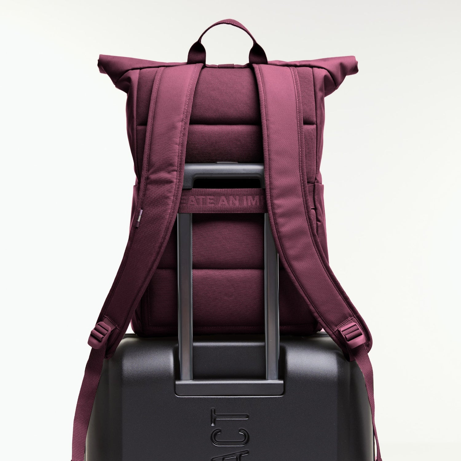 Tenho mochila de bolsa ROLLTOP Monocromático fácil