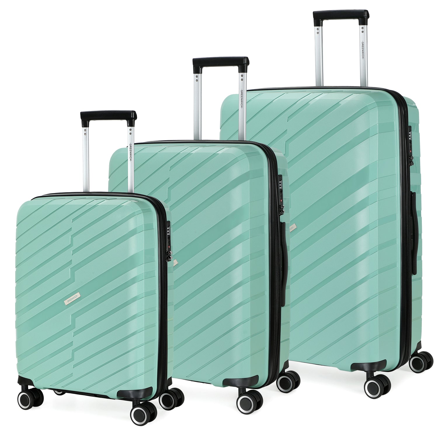 Set des valises TSA VALENCIA de Polipropileno - Greenwich