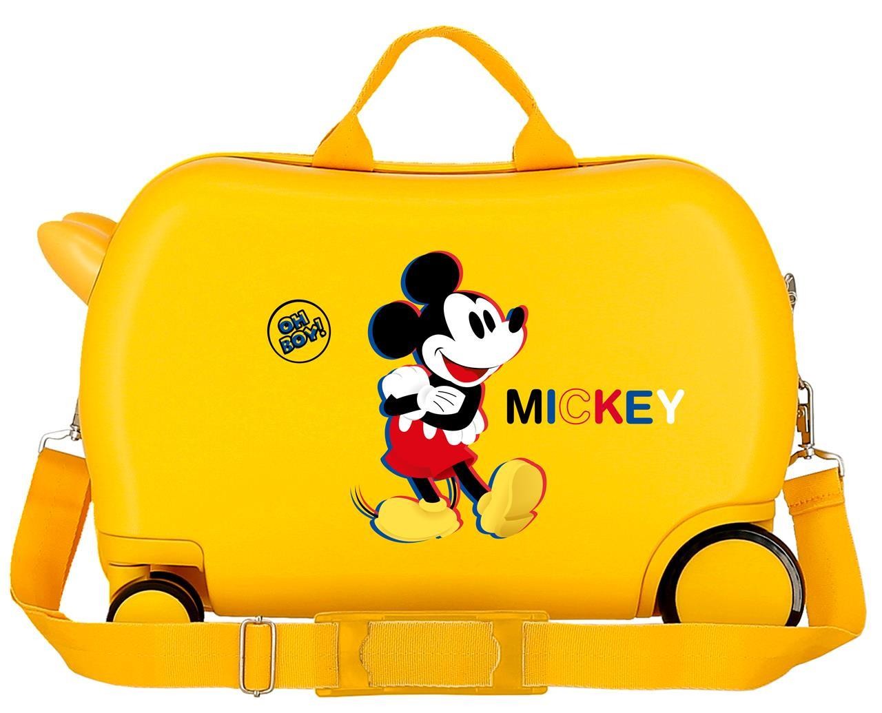 2921022 Maleta INF.ABS 4R.(2 MULTI.) 45CM. MICKEY 3D OKER