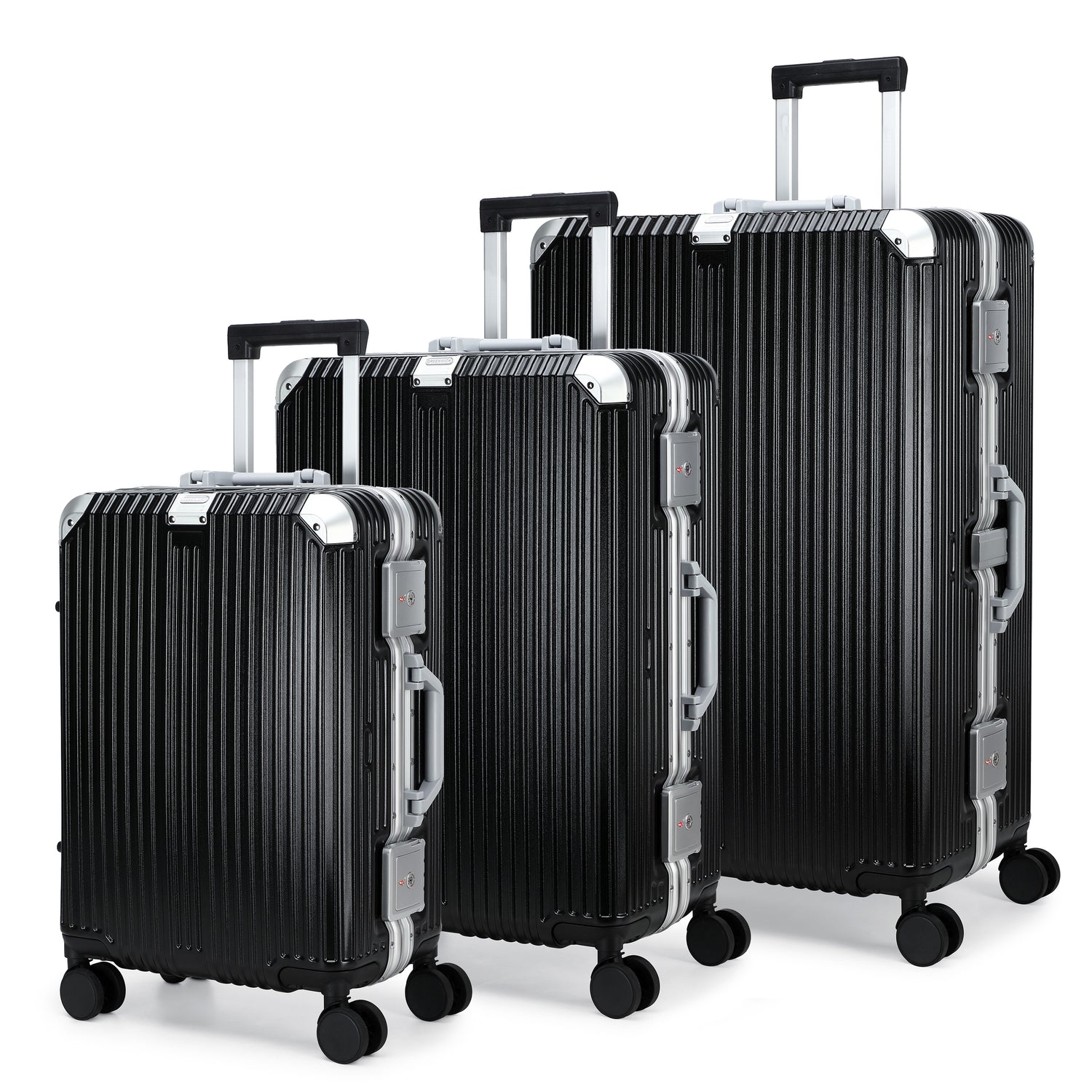 GREENWICH Set de Maletas ALUMINIO FRAME 55cm/69cm/78cm DOHA