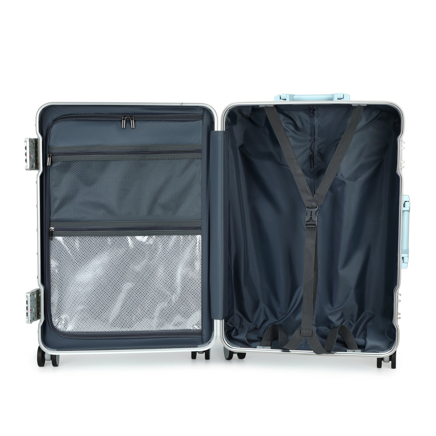 GREENWICH Set di Valigie IN ALLUMINIO FRAME 55cm/69cm/78 cm DOHA