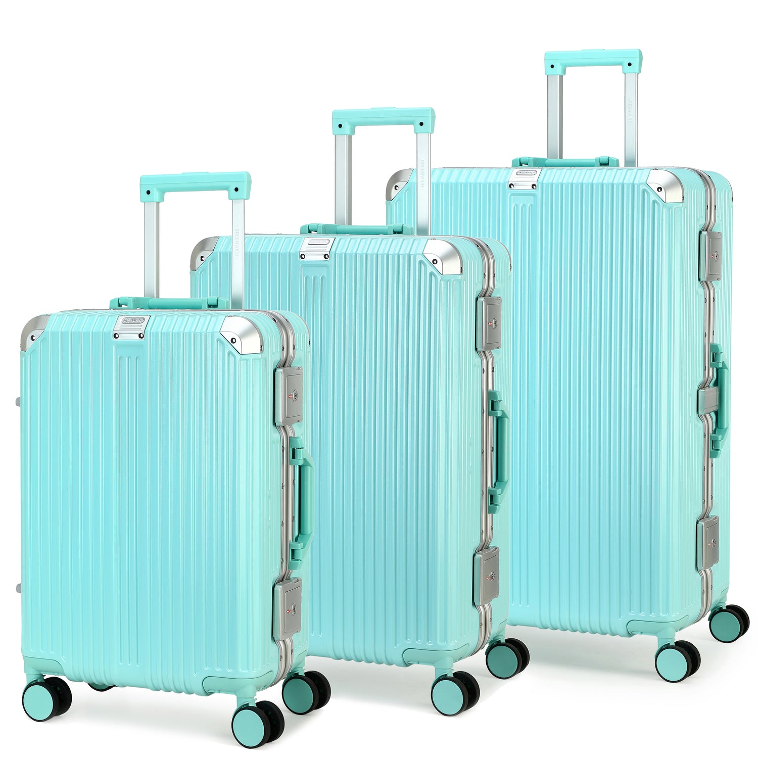 GREENWICH Set de Maletas ALUMINIO FRAME 58cm/69cm/78cm DOHA