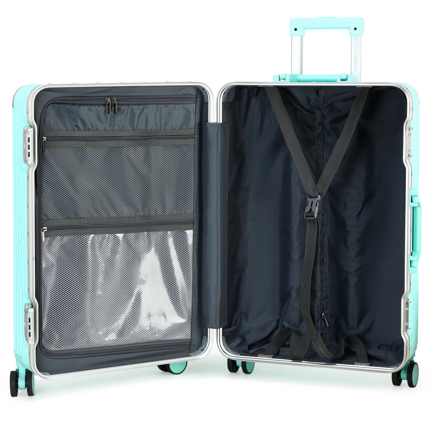 GREENWICH ALUMINIUM-Koffer FRAME DOHA 56cm