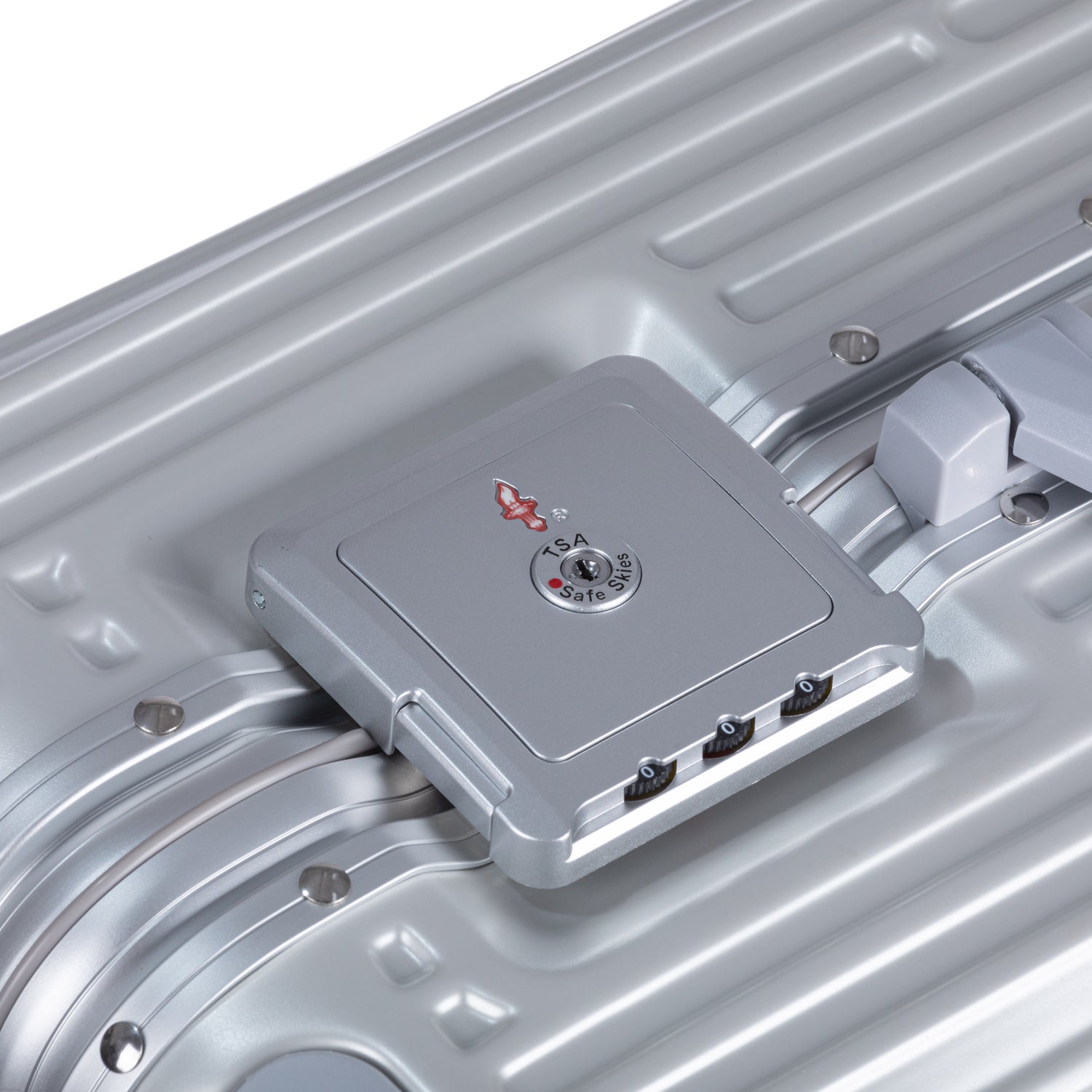 Aluminiowa walizka FRAME Zamknięcie bez zamka błyskawicznego DOHA 78 cm