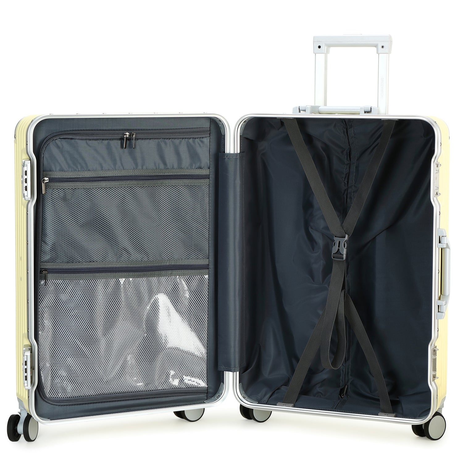 GREENWICH Set de Maletas ALUMINIO FRAME 58cm/69cm/78cm DOHA