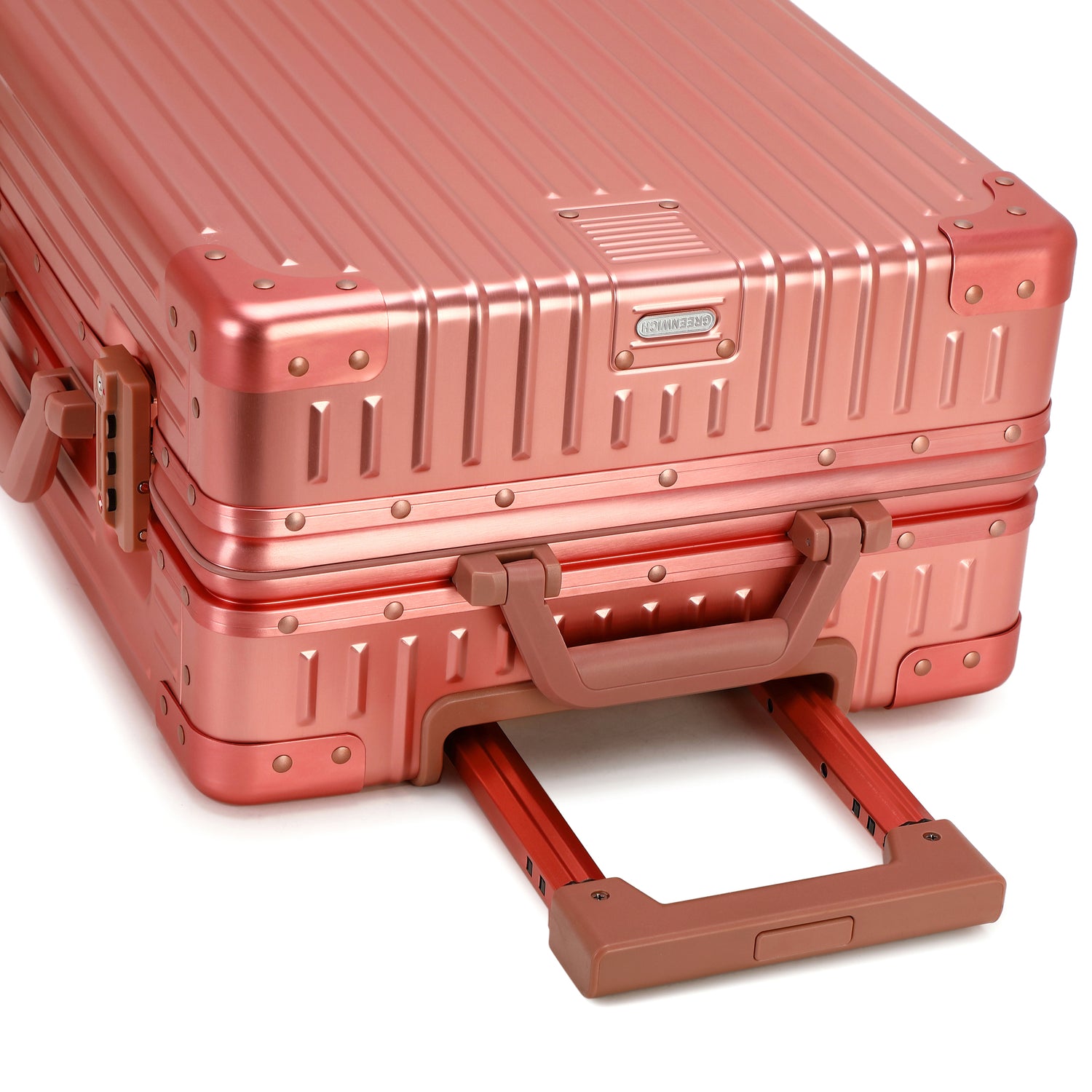 GREENWICH Maleta 100% ALUMINIO de cabina Praga 55CM