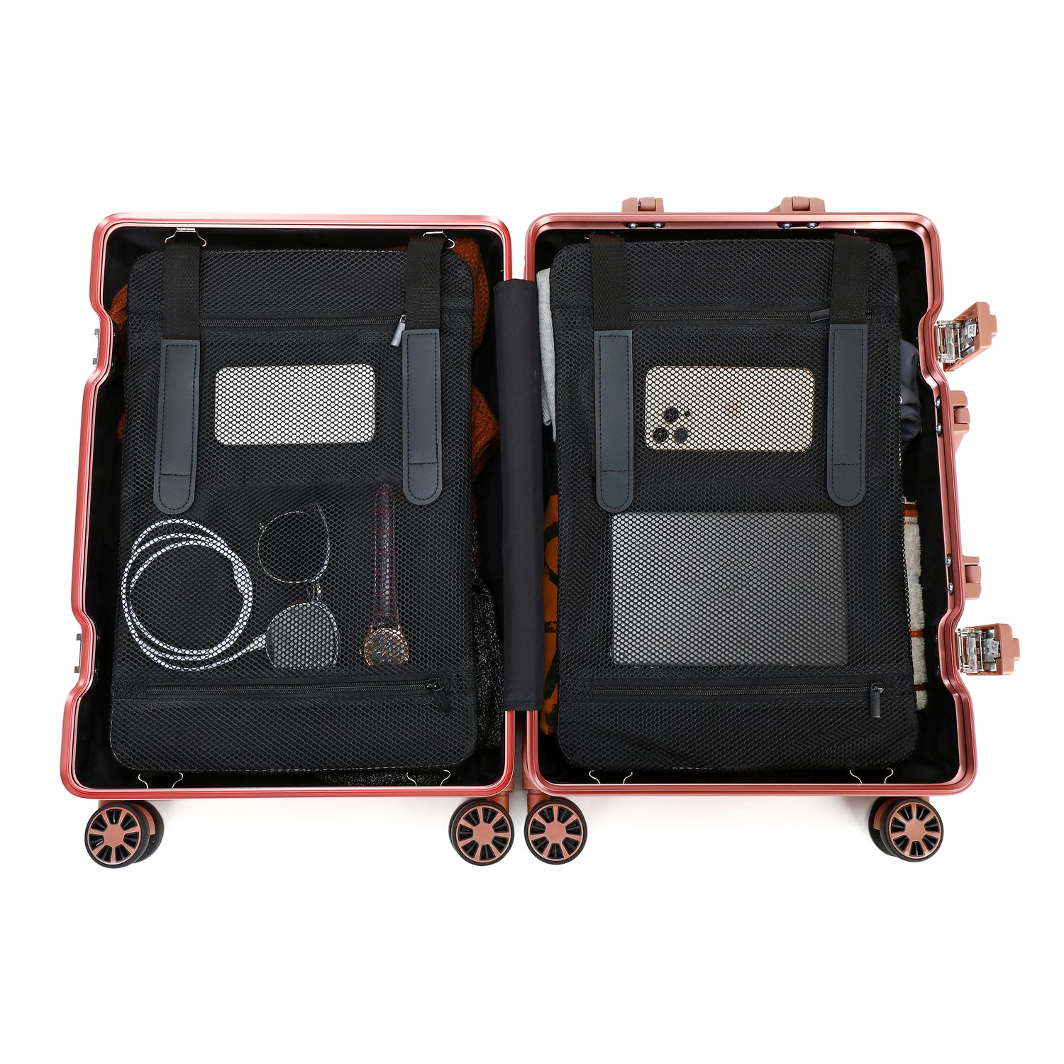 GREENWICH Maleta 100% ALUMINIO Praga Mediana 66.5cm