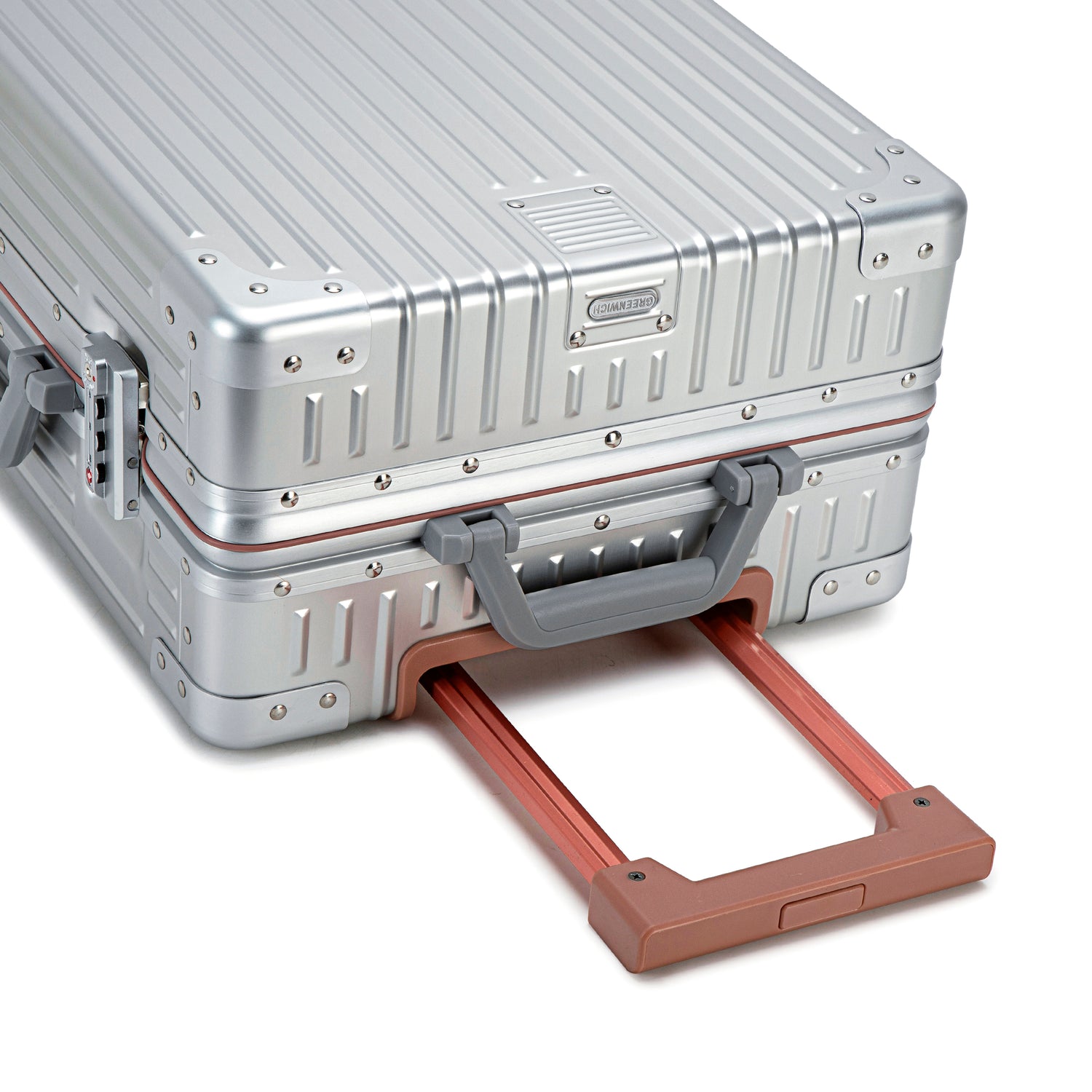 GREENWICH Maleta 100% ALUMINIO de cabina Praga 55CM