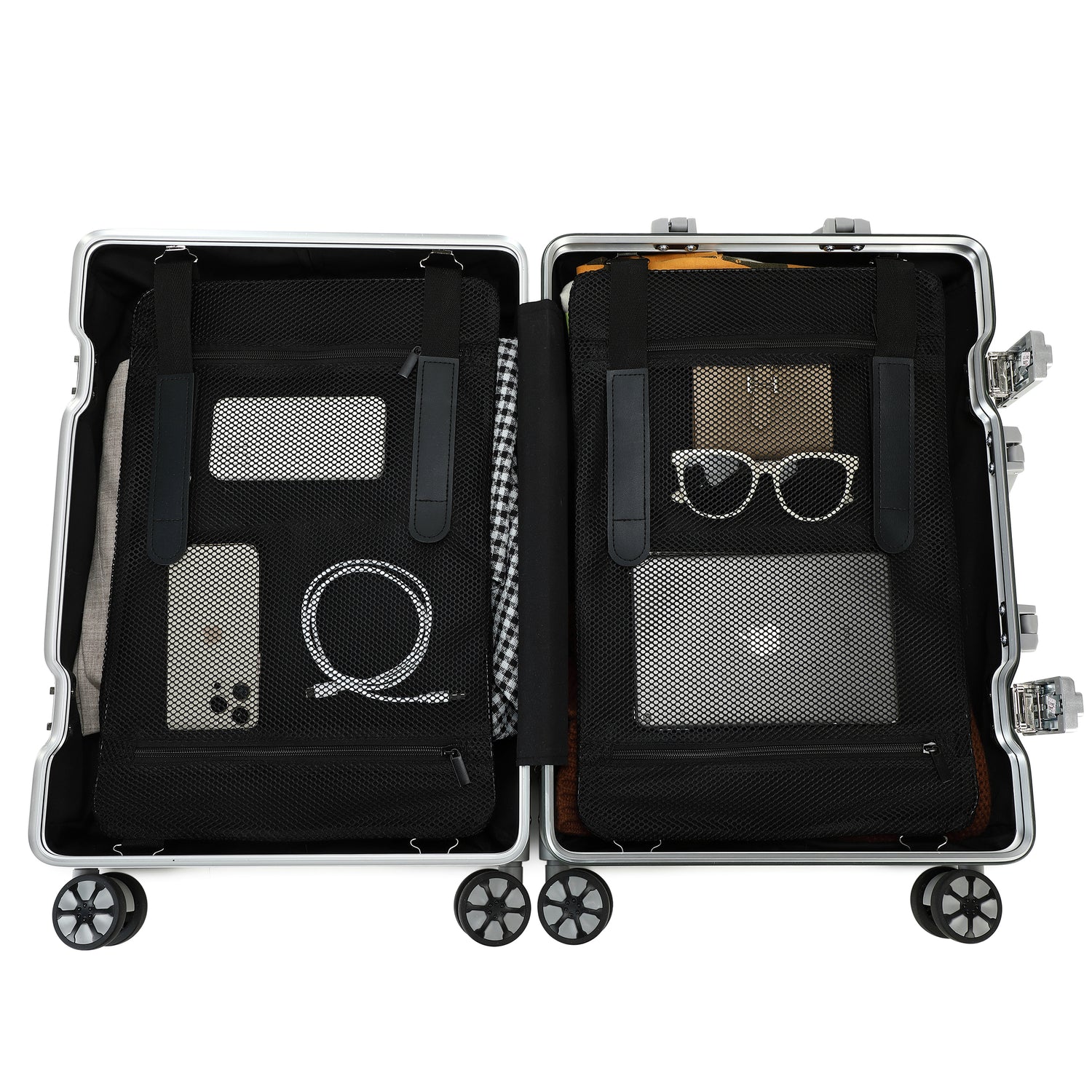 GREENWICH 100% aluminum suitcase Praga Big 77CM