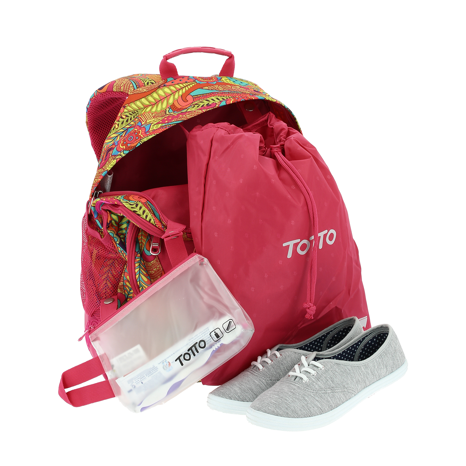 Sac à dos scolaire Totto - Crayoles - Girl-8v9