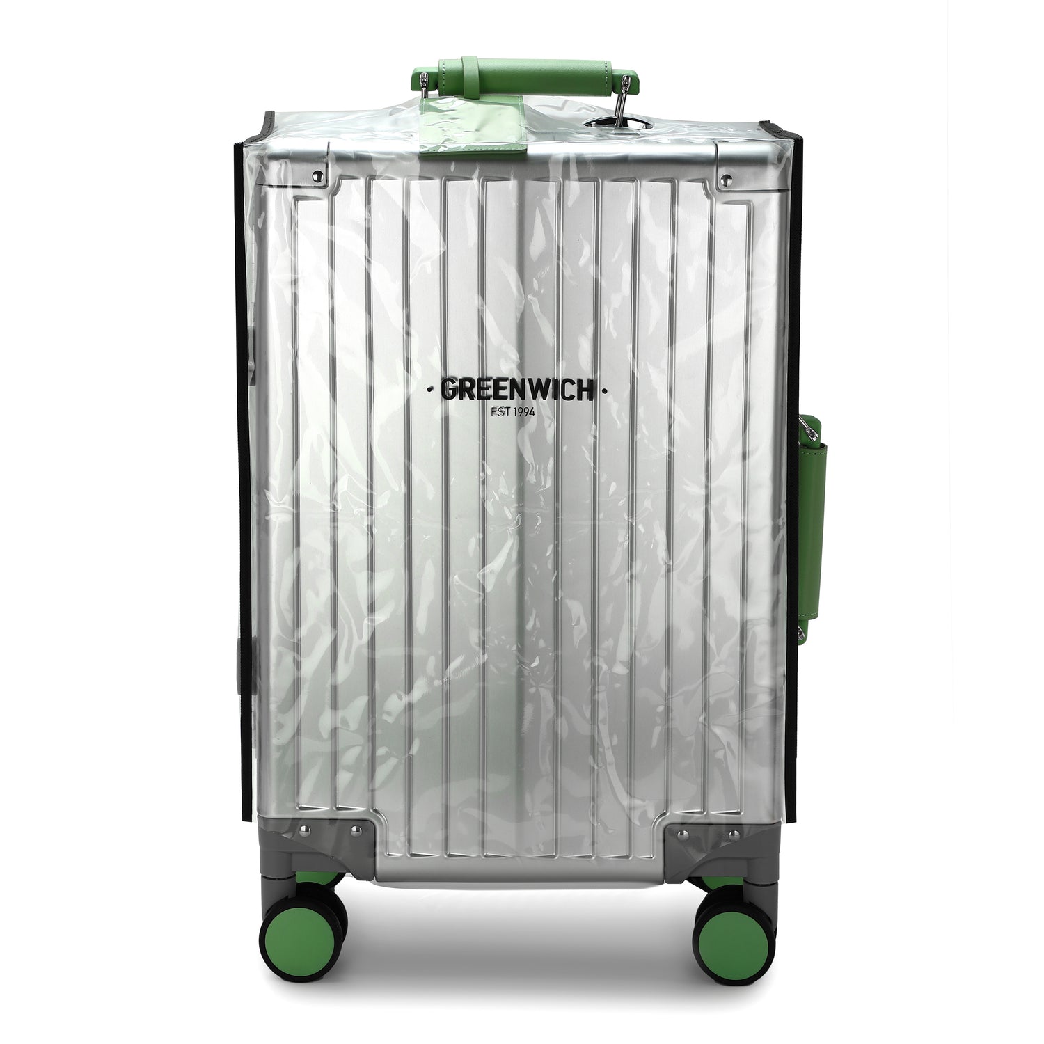 GREENWICH Maleta de cabina 100% Aluminio con ruedas desmontables NEW JERSEY