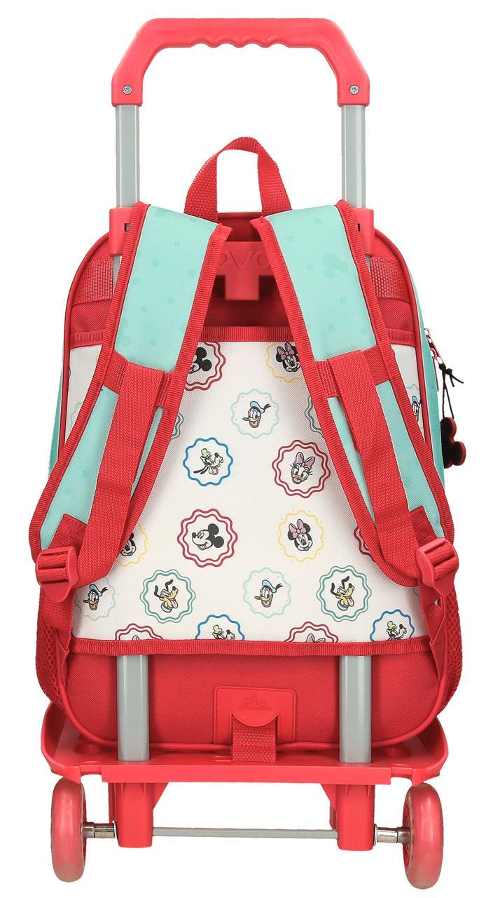 29724T1 MOCHILA ADAP. 38CM. C/CARRO. MICKEY BEST FRIENDS TO