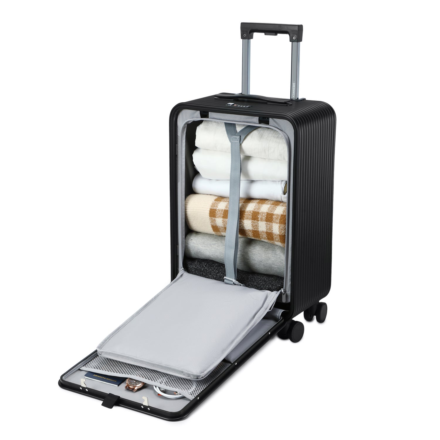 Walizka Easy Acces 100% aluminium TOKIO 57 cm