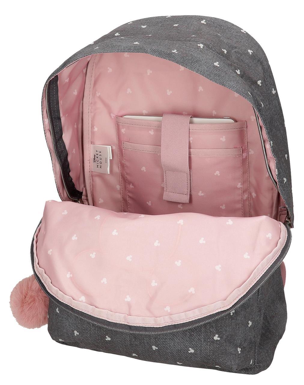 38223T1 Adapt Backpack. 44cm. C/Car. MICKEY Studs