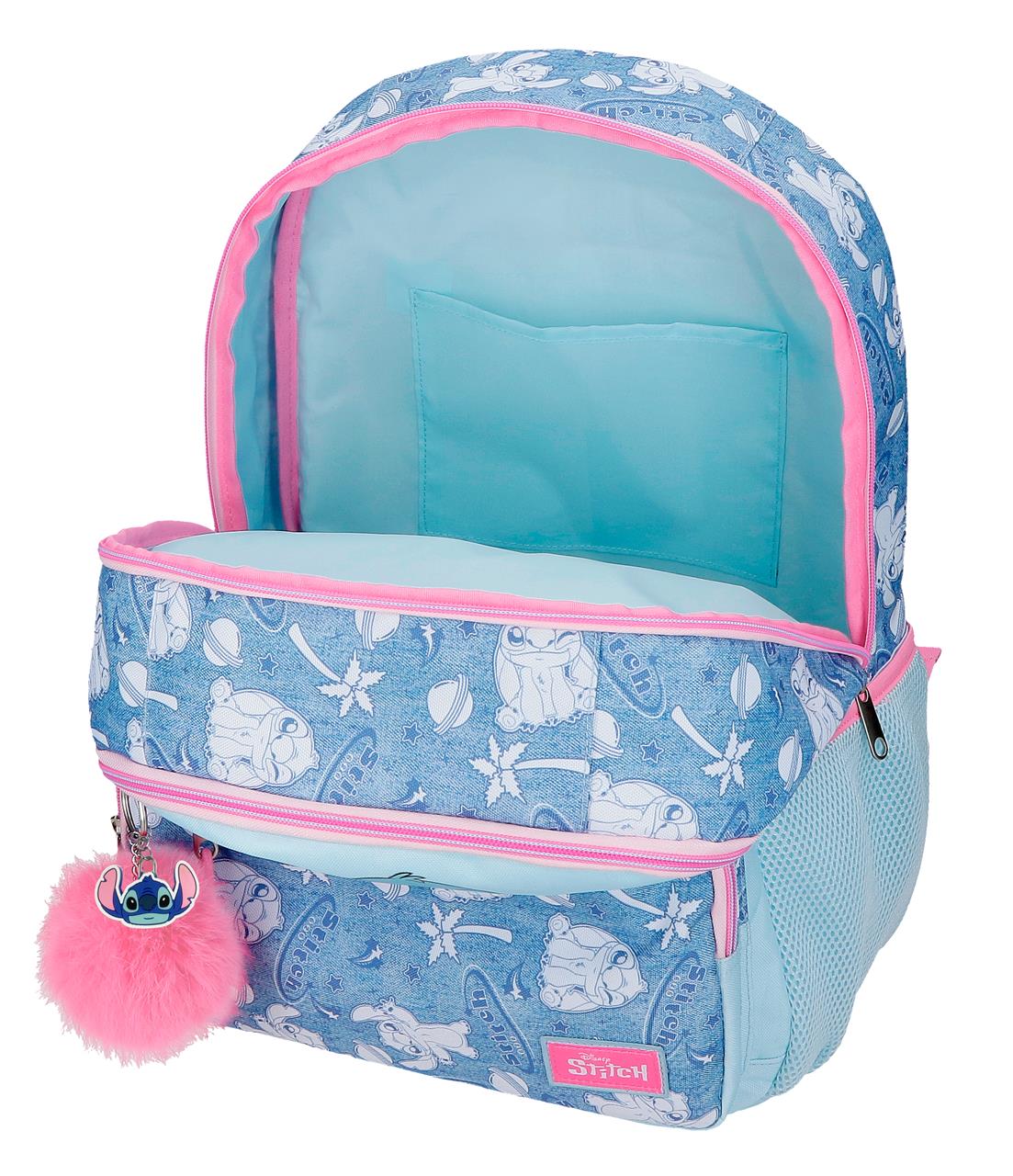 32924F1 ADAP BACKPACK. 44CM 2C. STITCH HEARTS