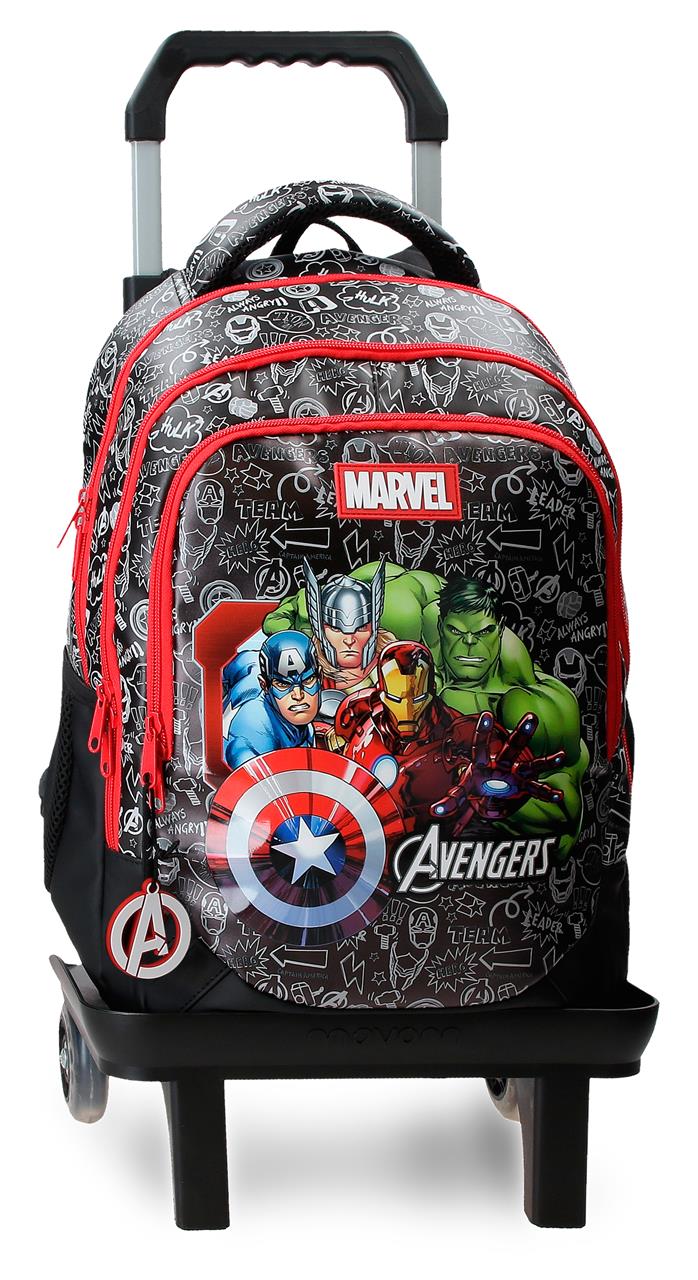 33324V1 ADAP-RUCKSACK. 42CM 3C. C/CARRO. TEAM AVENGERS