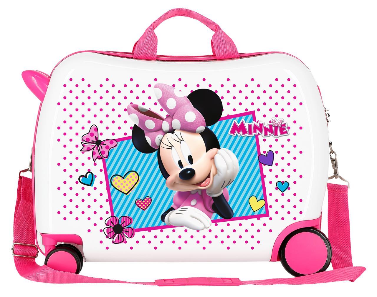 2399862 ABS INF. Kuffert 4 R. (2 MULTI.) 50CM. Glæde MINNIE
