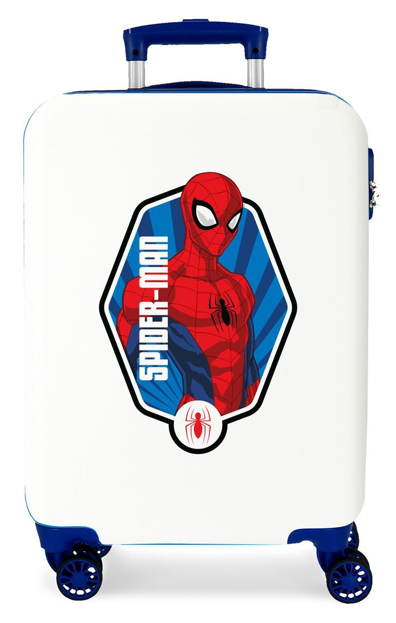 2411167 TROLLEY ABS 55CM. 4R. SPIDERMAN BRAVE BLANCO