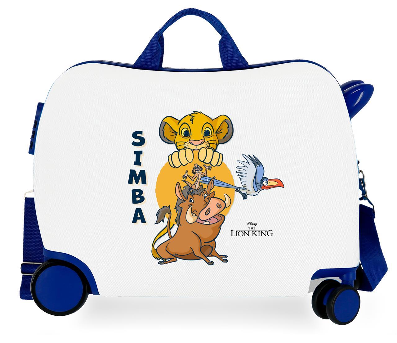 2449863 LOWER SUITCASEABS 4R.(2 MULTI.). SIMBA'S FRIENDS WHITE