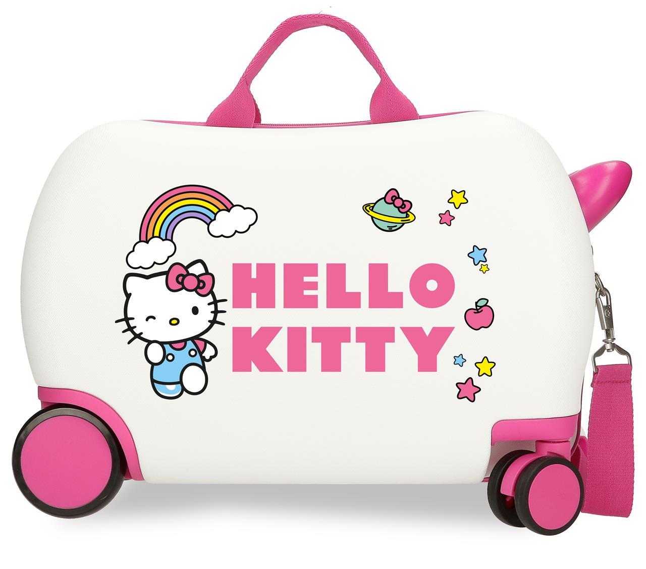 2151023 Maleta Inf.ABS 4r. (2 multi.) 45CM. Bonjour kitty vous un
