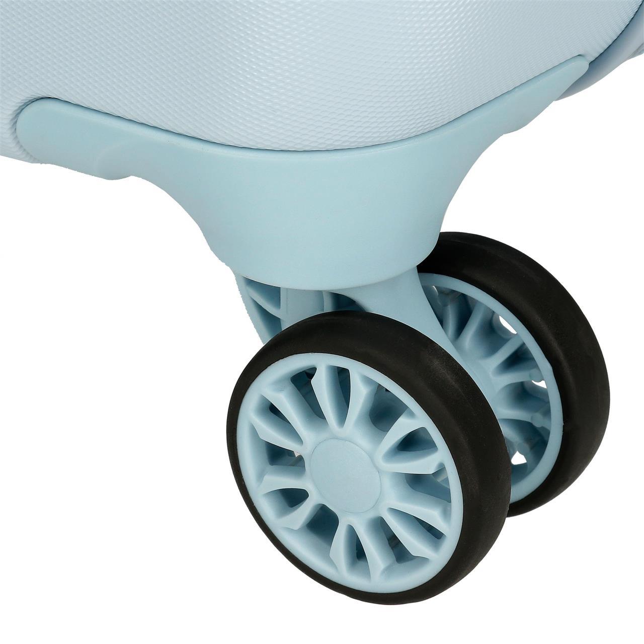 2321722 TROLLEY ABS 55CM. 4R. MICKEY ZAŁOGA KOCHA JASNONIEBIESKI