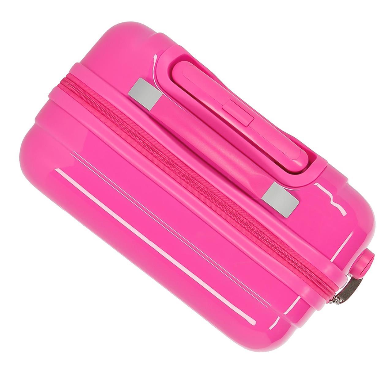 2271722 Trolley ABS 55 cm.4r. Minnie Golden Days Fuchsia