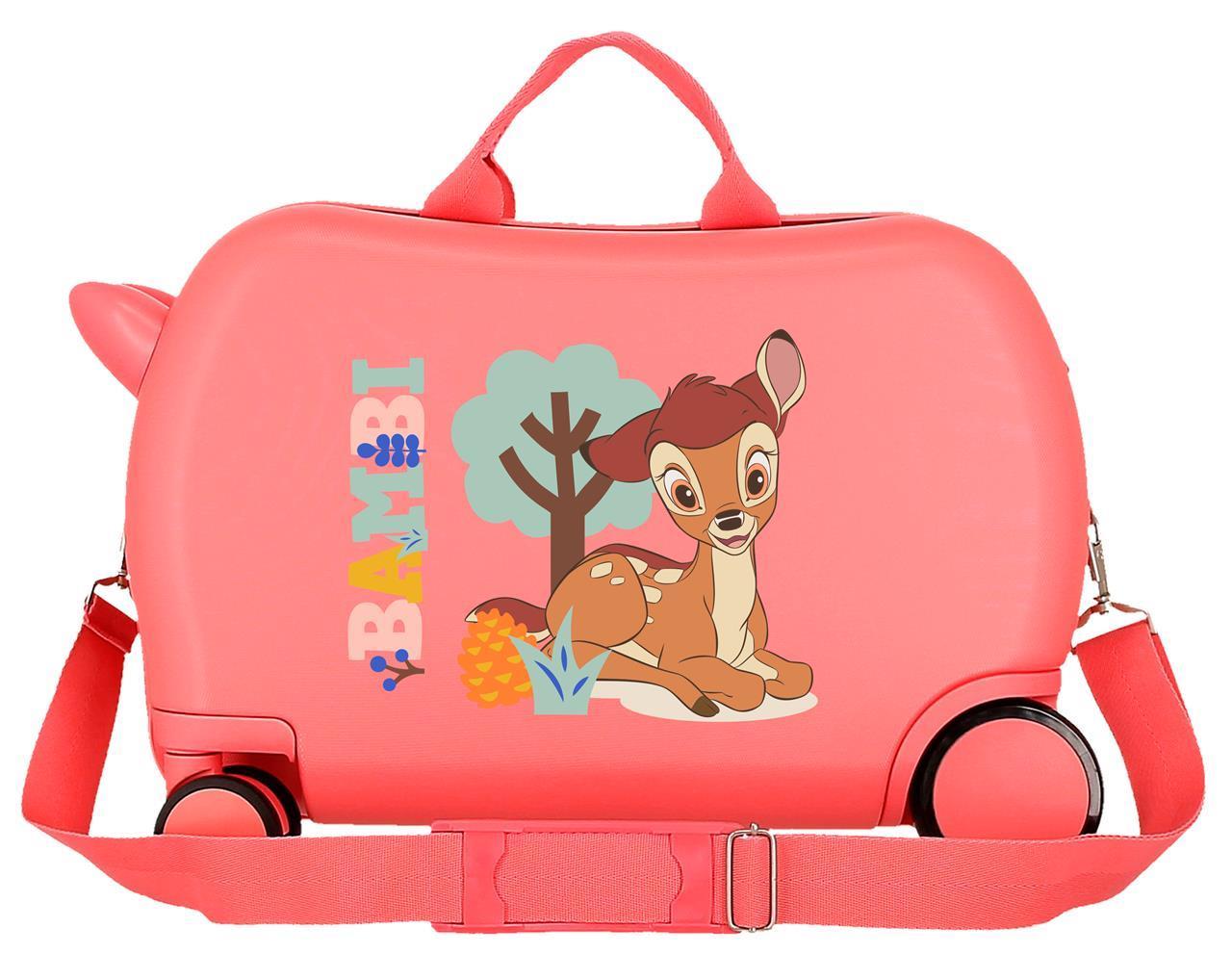 2661025 MALETA INF.ABS 4R.(2 MULTI.) 45CM. BAMBI CORAL