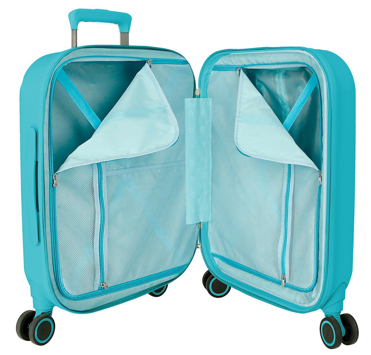 3859124 TROLLEY ABS 55CM.4R.STITCH YOU ARE MAGICAL BLU TURCHIA