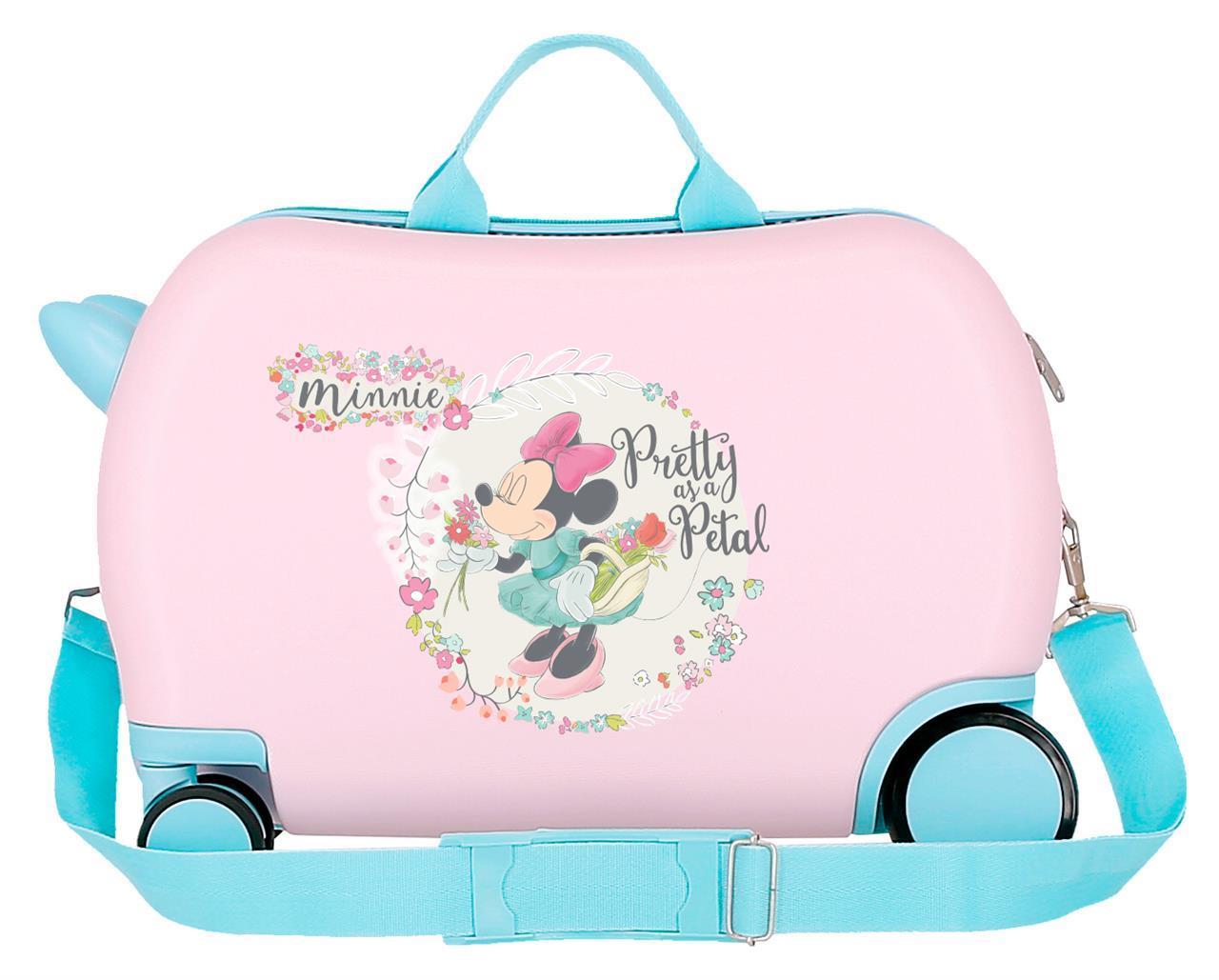 2411021 Maleta Inf.ABS 4r. 45CM. MINNIE Florals ro