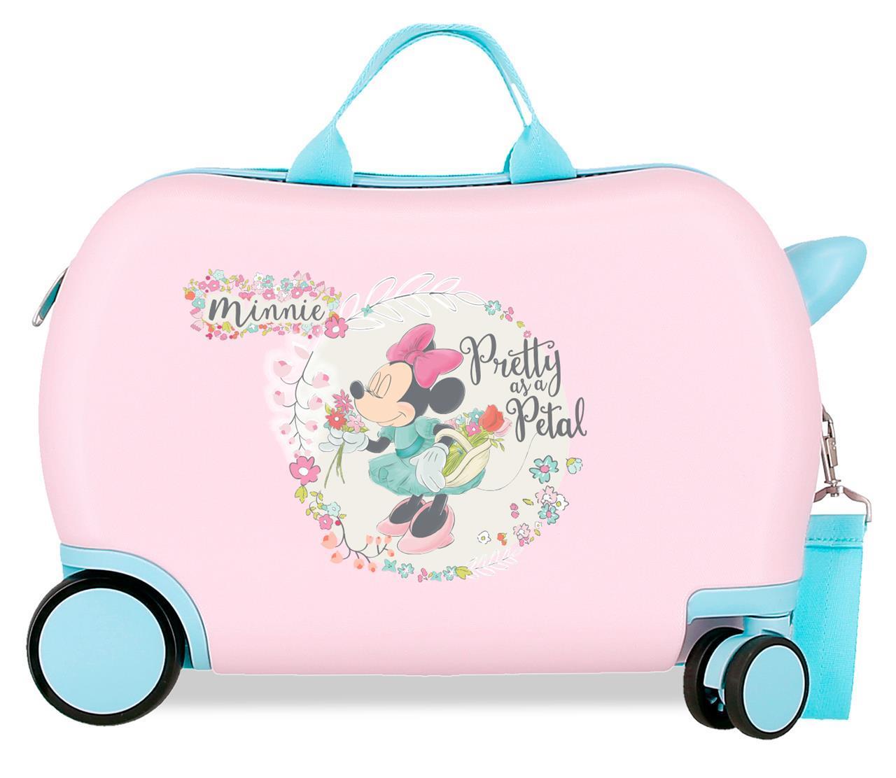 2411021 Maleta Inf.ABS 4r. 45CM. MINNIE Florals ro