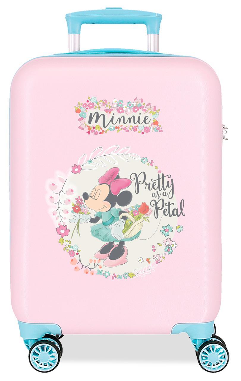 2411321 TROLLEY ABS 50 cm.4r. MINNIE Różowe kwiaty