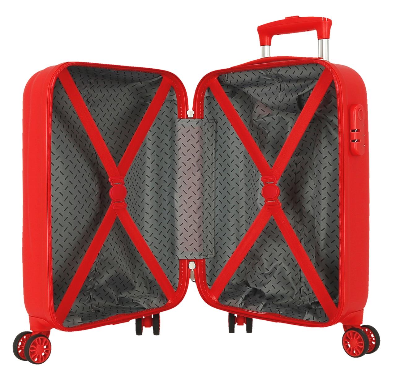 2071346 TROLLEY ABS 50CM. 4R. MICKEY MOUNTAINS ROJO