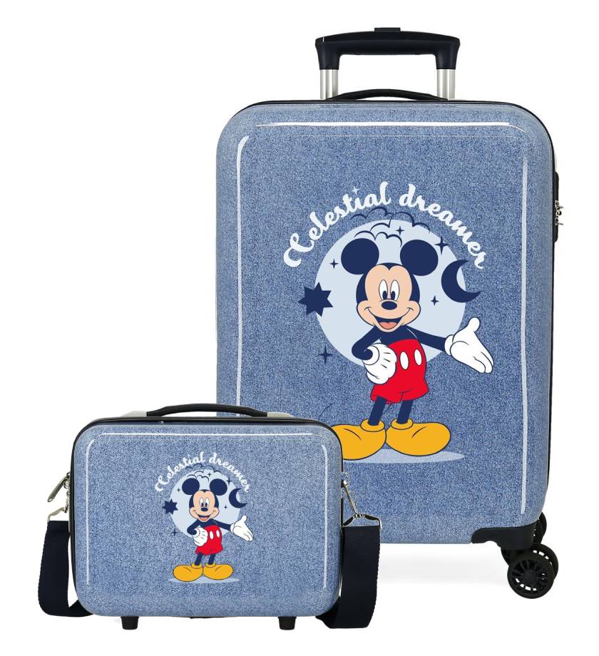 Pack Cabin suitcase + neceser MICKEY CELESTIAL DREAMER DENIM of DISNEY