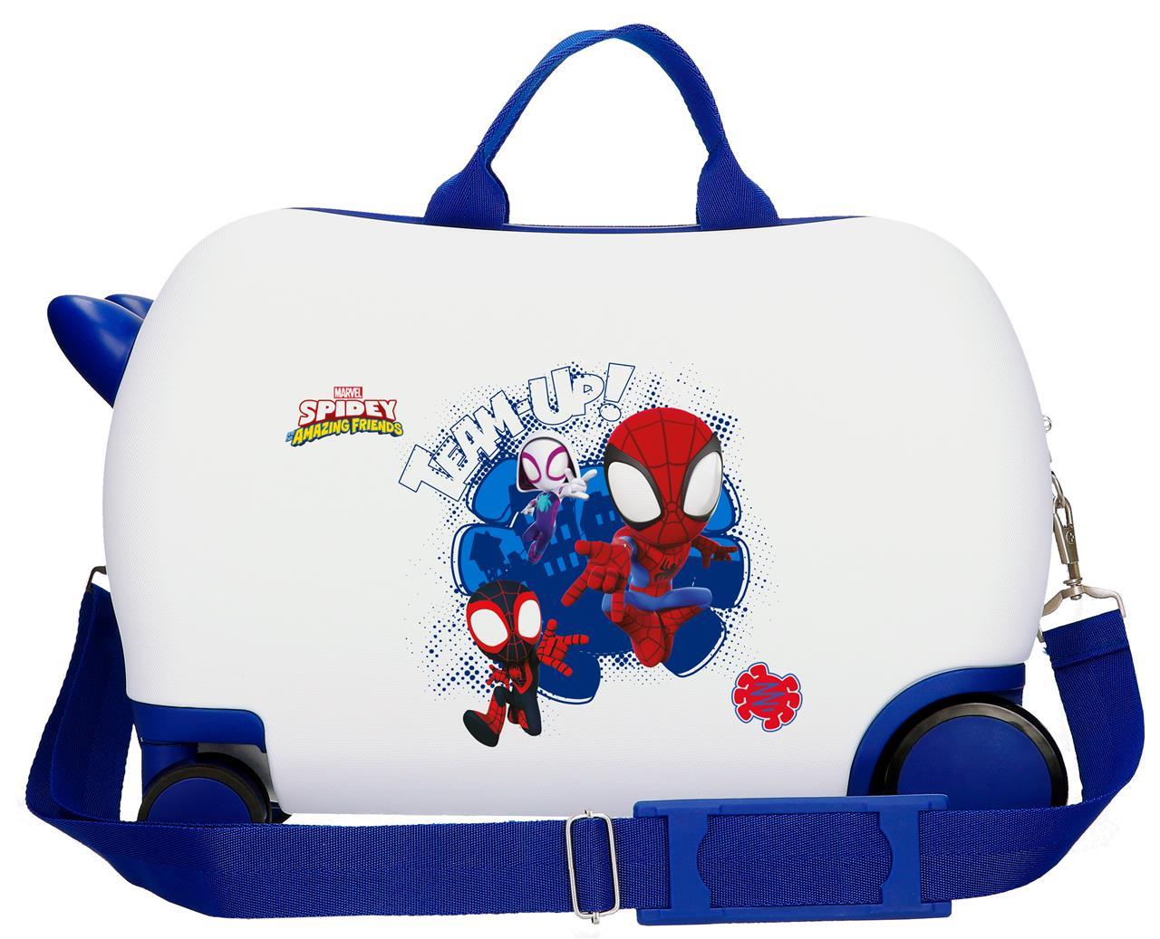 2121041 Maleta INF.ABS 4R.(2 MULTI.) 45CM. SPIDEY TEAM UP Bl