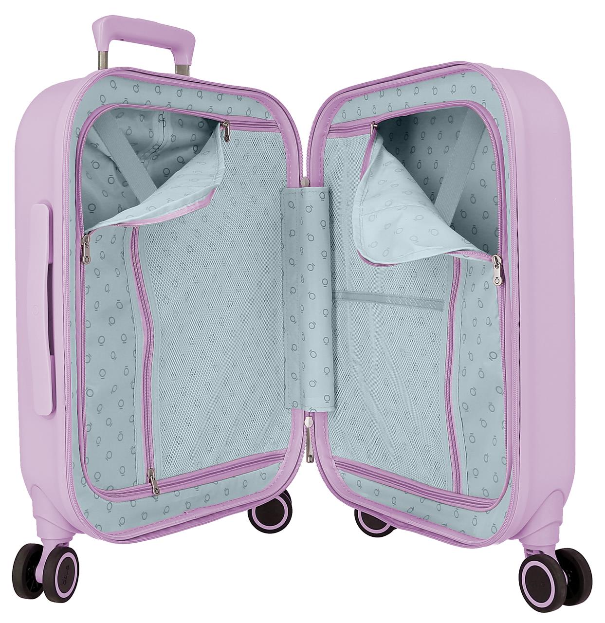 3199144 TROLLEY ABS 55CM.4R.ENSO STITCH PLAYFUL LILA