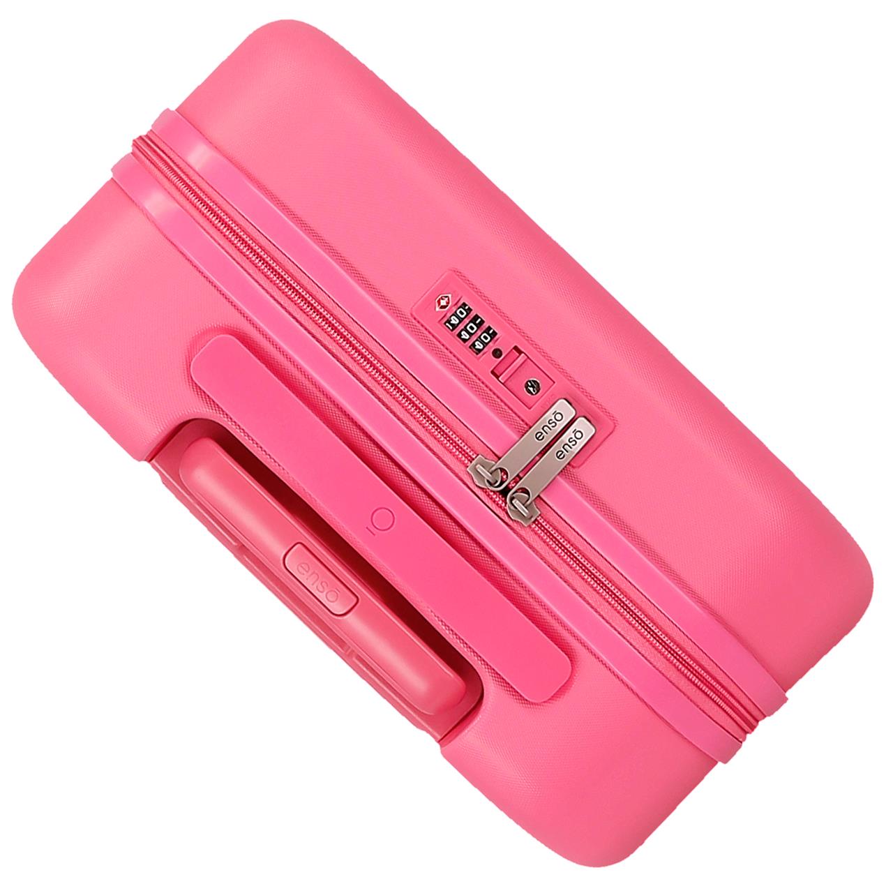 3199145 TROLLEY ABS 55CM.4R.ENSO STEEK SPEELSE FUCHSIA