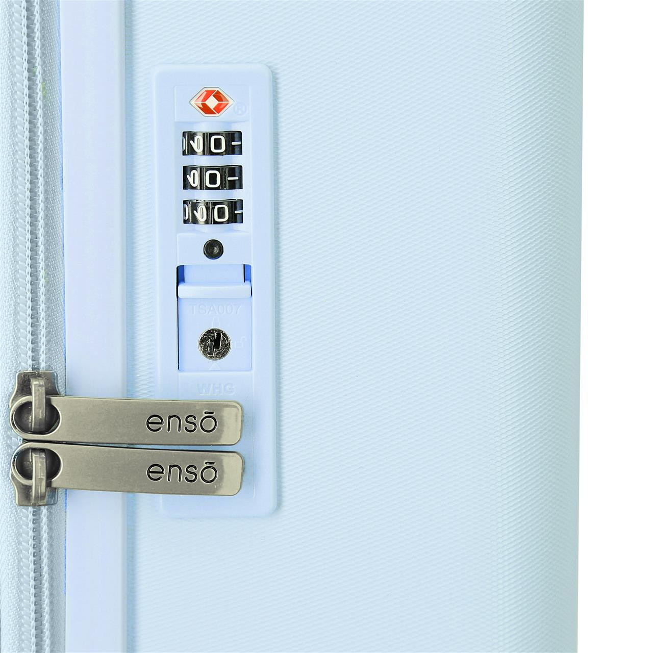 3199243 TROLLEY ABS 70cm.4r.ENSO Cuciture giocose turchese