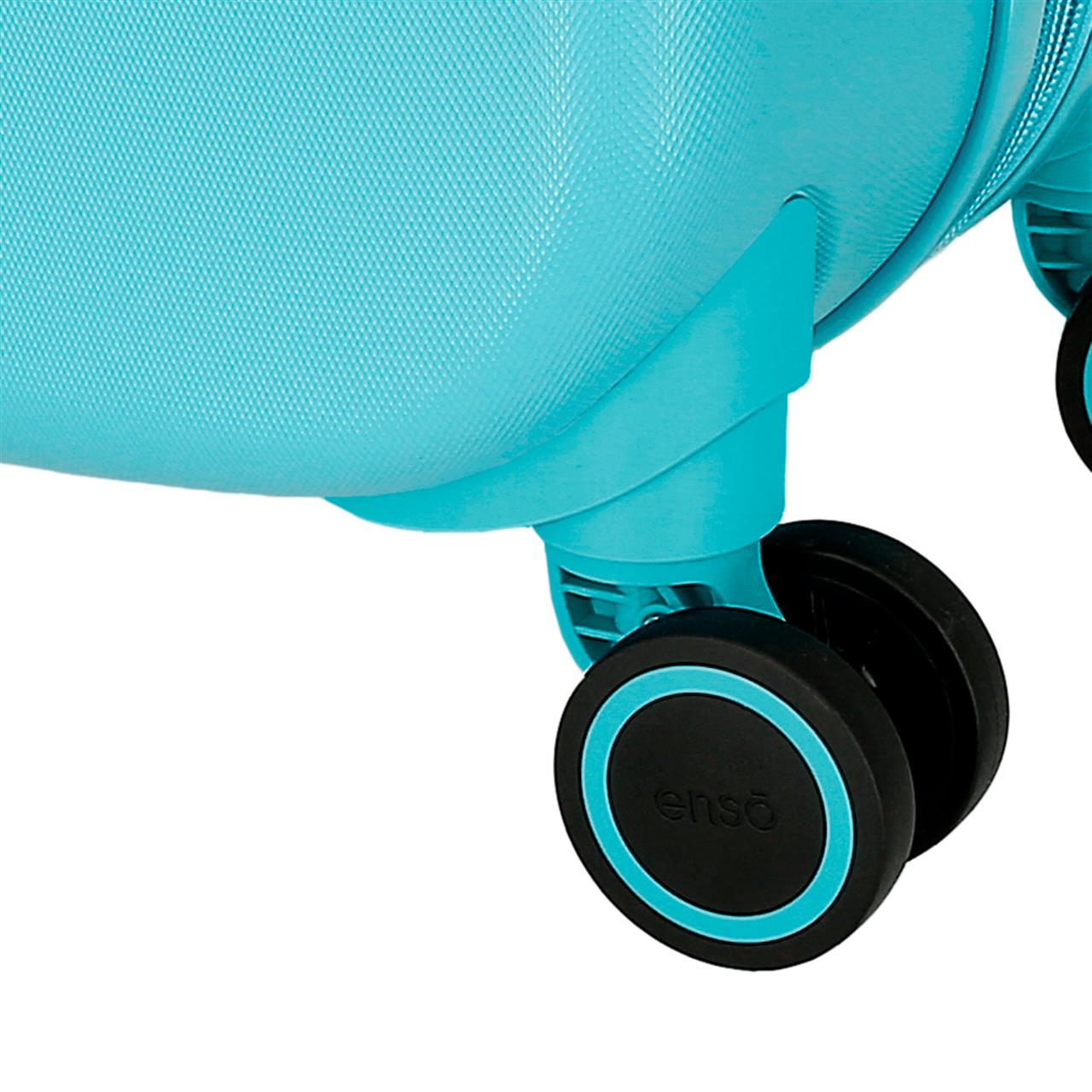 3199246 TROLLEY ABS 70 cm.4r.ENSO Stitch Playful Blue Turquoise