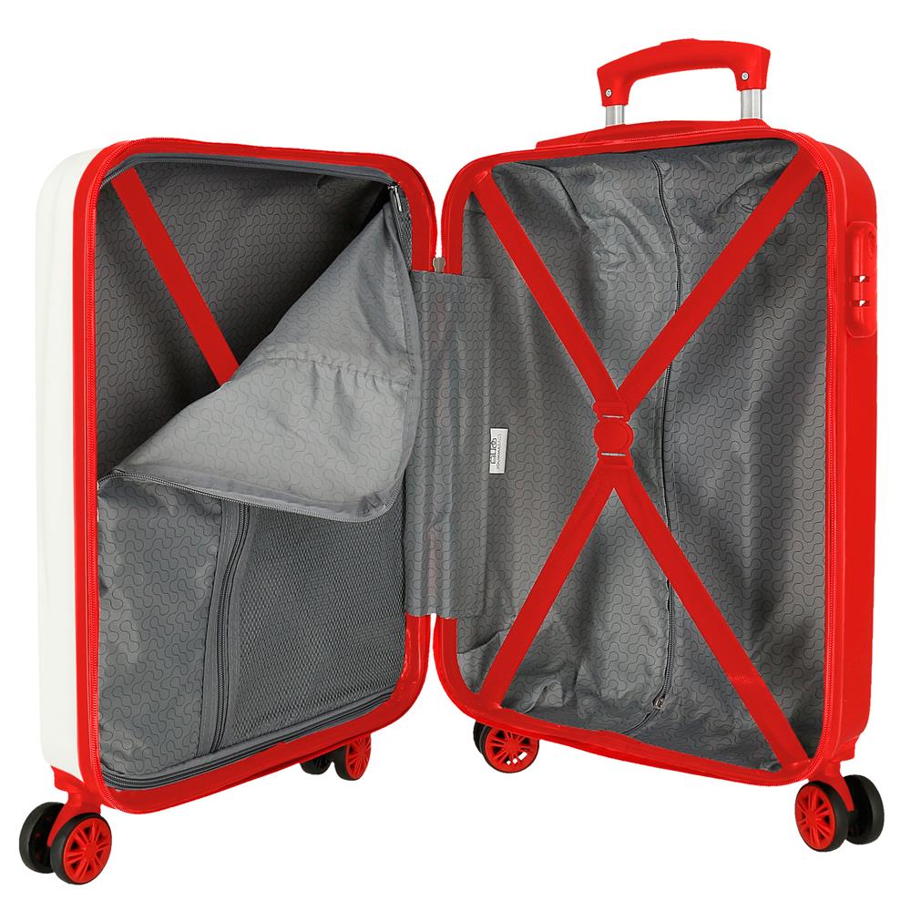 TROLLEY ABS 55CM.4R. SPIDERMAN INCROYABLE BLANC-ROUGE C.100