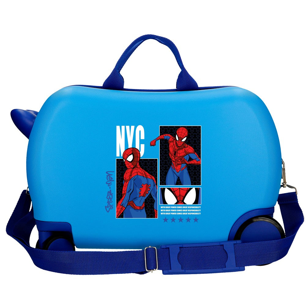 MALA INFERIORABS 4R.(2 MULTI.) 45CM. SPIDERMAN GREAT POWER AZUL