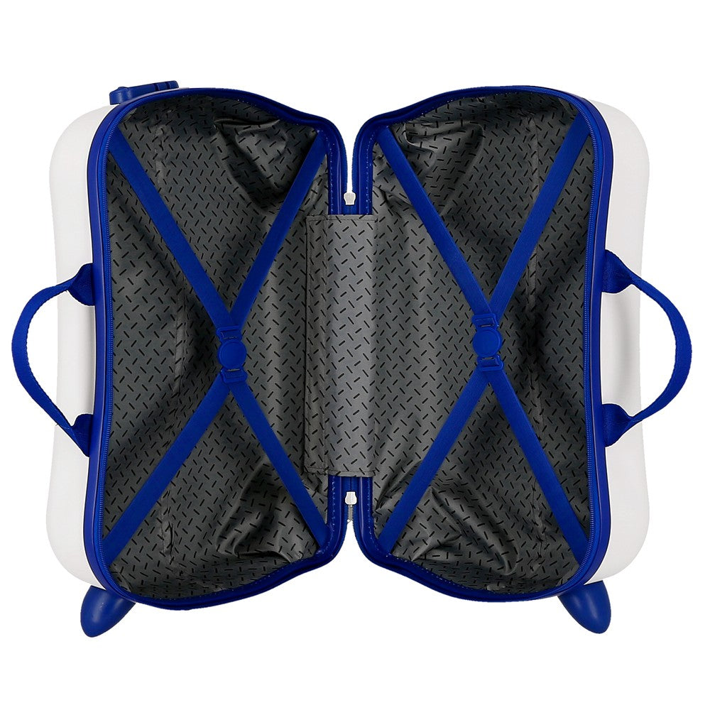 VALISE INFÉRIEUREABS 4R.(2 MULTI.) 50CM. AVENGERS BLANC-BLEU C.11